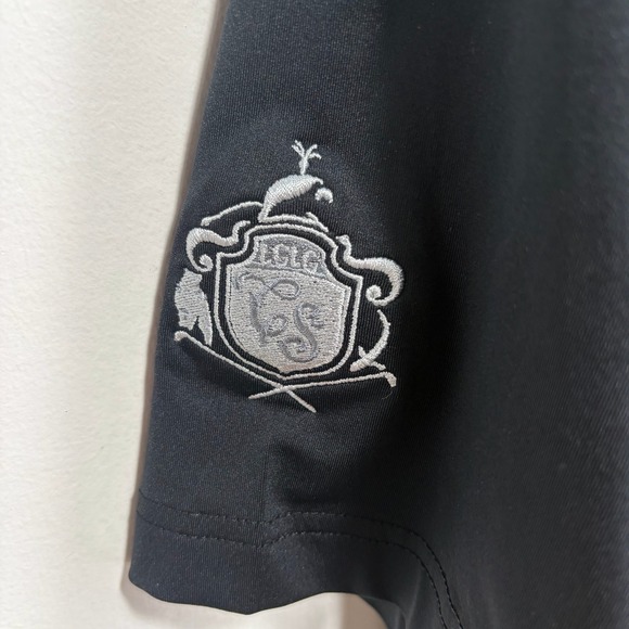 FootJoy Performance Polo Golf Shirt Men Large Black Short Sleeve Wicking Stretch - Picture 3 of 12